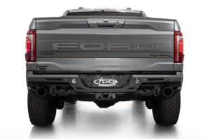 Ford F150 Raptor Bumper - Rear - Addictive Desert Designs - Rock Fighter - Hammer Black - `21-`27 Ford F150 Raptor Bumper - Rear - Addictive Desert Designs - Rock Fighter - Hammer Black - `21-`27